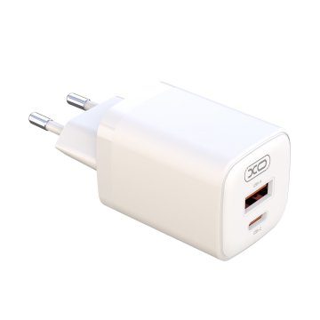 XO XO napajalnik L96 PD 30W QC 3.0 18W 1xUSB 1xUSB-C BELA