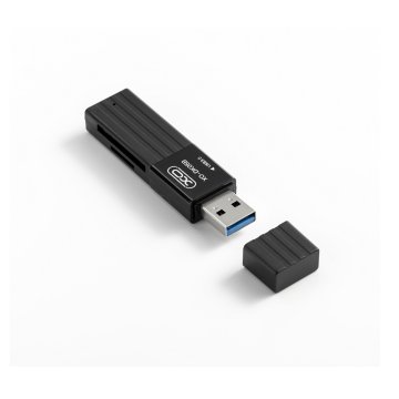 XO XO 2-v-1 BRALNIK KARTIC DK05B USB3.0 črn