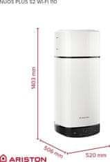 Ariston Nuos Plus S2 Wi-Fi WH 110 toplotna črpalka (3629146)