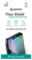eSTUFF iPhone 17e/16e/14/13/13 Pro Titan Shield, kaljeno steklo