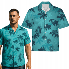 Korbi MOŠKA SRAJCA VICE CITY – HAVAJSKI KARNEVAL GTA TOMMY VERCETTI, MODRA, 4XL