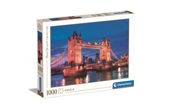 Clementoni Tower bridge v nočnem času - sestavljanka puzzle 1000 kosov