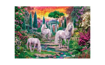 Clementoni Classical garden unicorns – sestavljanka puzzle 2000 kosov