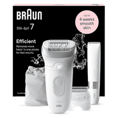 Braun Silk-épil 7 7-441, bela-srebrna, Epilator