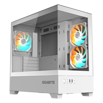 Gigabyte C201 PANORAMIC ICE ATX RGB osvetljeno ohišje, belo