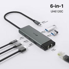 TP-Link UH6120C USB-C 6-v-1 priklopna postaja (hub)