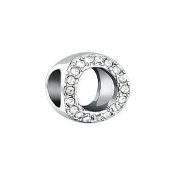 Morellato Eleganten jeklen prstan z biseri in kristali Drops SCZ1404