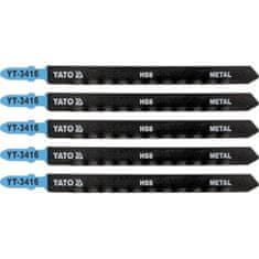 YATO Žagin list za vbodno žago 130 mm za kovino TPI21 5 kosov