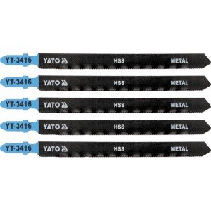 YATO Žagin list za vbodno žago 130 mm za kovino TPI21 5 kosov