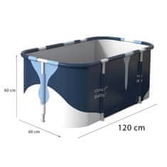 Aga Zložljiva prenosna kad 120x60x60 cm