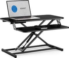 SENSE7 Konverter pisalne mize, črn, nastavljiva višina 12,5-49 cm