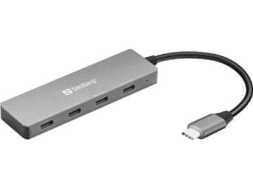 Sandberg USB-C na 4 x USB-C razdelilec