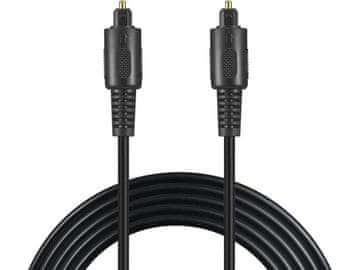 Sandberg Avdio kabel Toslink M-M, črn, 1,8m
