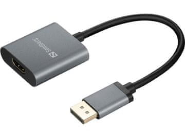 Sandberg DisplayPort 1.4 na HDMI 2.0 4K adapter