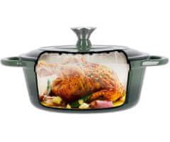 Alpina litoželezni lonec, 5L, 33x25x11cm, zelen