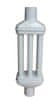 Žemini dimni radiator, 1m - FI 120mm, bel