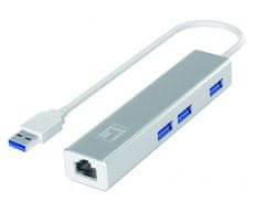 Level One USB->RJ45 kombiniran adapter USB-0503 Gigabit + 3xUSB HUB