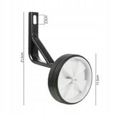 Korbi POSTRANSKA PODPORA ZA KOLO – OKREPČANA, UNIVERZALNA 12–20", BELA