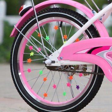 Korbi BARVNE KROGLICE ZA KOLESARSKE NAPERE – DEKORATIVNE ZVEZDICE, 36 KOSOV