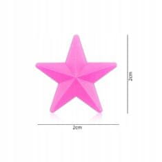 Korbi BARVNE KROGLICE ZA KOLESARSKE NAPERE – DEKORATIVNE ZVEZDICE, 36 KOSOV