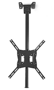 Nedis Stropni nosilec za LCD in TV/ 26 - 42"/ nosilnost 20 kg/ nagib 25°/ kot vrtenja 90°/ nastavljiva višina/ jeklo/ črna
