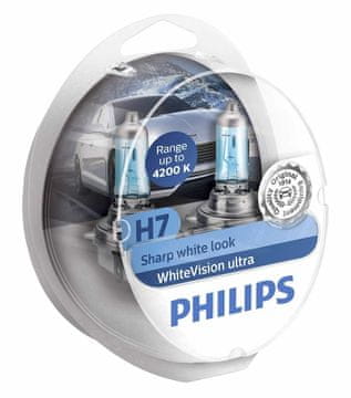 Philips ŽARNICA H7 WhiteVision Ultra 12972WVUSM 12V 55W PX26d + 2x W5W
