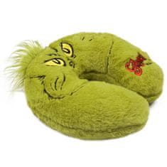 sarcia.eu Grinch Zelena, kosmata potovalna blazina, BLAZINA ZA LETALO/AVTO 32x32 cm