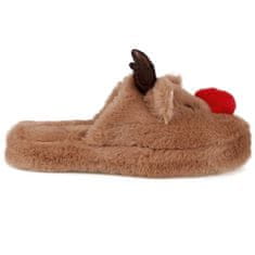 sarcia.eu Severni jelen NEKLJUVNE ženske copate za dom, TOPLE, MEHKE, KOSMATE copate za dom, praznične 36-37 EU