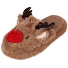 sarcia.eu Severni jelen NEKLJUVNE ženske copate za dom, TOPLE, MEHKE, KOSMATE copate za dom, praznične 36-37 EU