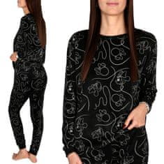 Disney Minnie Mouse DVOJNA ženska pižama, TOPLA VELOUR pižama z dolgimi rokavi ZA ZIMO L