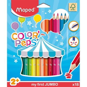 Maped Barvice Maped Color'peps Maxi 3robe 18/1