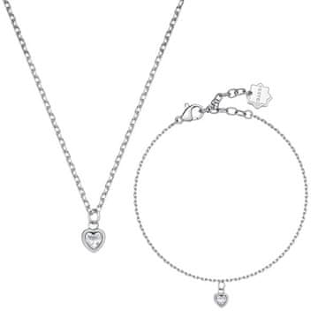 Brosway Ženski komplet nakita iz jekla Heart Chakra BHKLE01 (ogrlica, zapestnica)