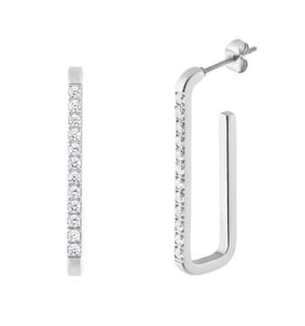 Preciosa Jekleni uhani s kubičnim cirkonom Auris Spotlight 7504 00