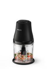 Philips Serija 3000 sekljalnik, 1 L, 450 W, črni (HR1507/00)