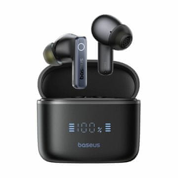BASEUS slušalke Bowie 30 črne bluetooth z mikrofonom ANC -50db A00073100126-00