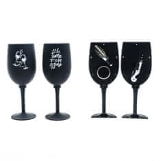 Mhome 4-delni set za vino Sommelier / kelih / več napisov / inox, plastika