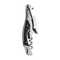 Odpirač za steklenico Luxury Line 11,5x8,5cm / črn / nerjaveče jeklo, les