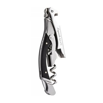 Odpirač za steklenico Luxury Line 11,5x8,5cm / črn / nerjaveče jeklo, les