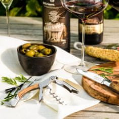 Odpirač za steklenico Luxury Line Olive 11,5x8,5cm / nerjaveče jeklo, les