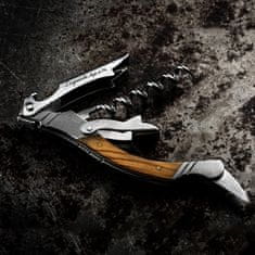 Odpirač za steklenico Luxury Line Olive 11,5x8,5cm / nerjaveče jeklo, les