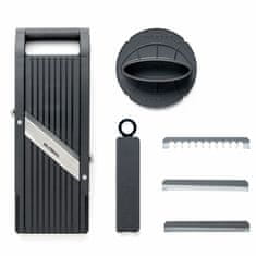 Global Nastavljiv rezalnik, mandolina 37x13xh5cm / 3 rezila / inox, pvc