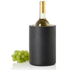 ADHOC Hladilec za steklenico Vine 13,5xh19,5cm / črn / les, inox