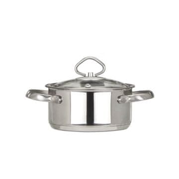 Eva Kozica s pokrovom Madeira 14cm / 1L / indukcija / inox, steklo