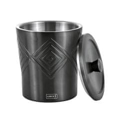 Posoda za led Smokey Grey h18,5cm /siva / inox