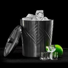 Posoda za led Smokey Grey h18,5cm /siva / inox