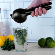 Ročni stiskalec limon Smokey Grey 22cm / siv / inox