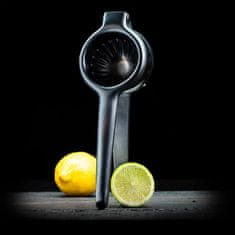Ročni stiskalec limon Smokey Grey 22cm / siv / inox