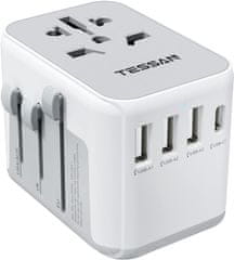 633FC potovalni adapter, 3× USB-A, 1× USB-C