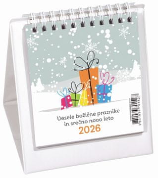 PIGO Koledar namizni piramida bel 10x11 2026