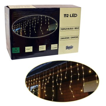 Denis 152 LED, zavesa, topla bela svetloba